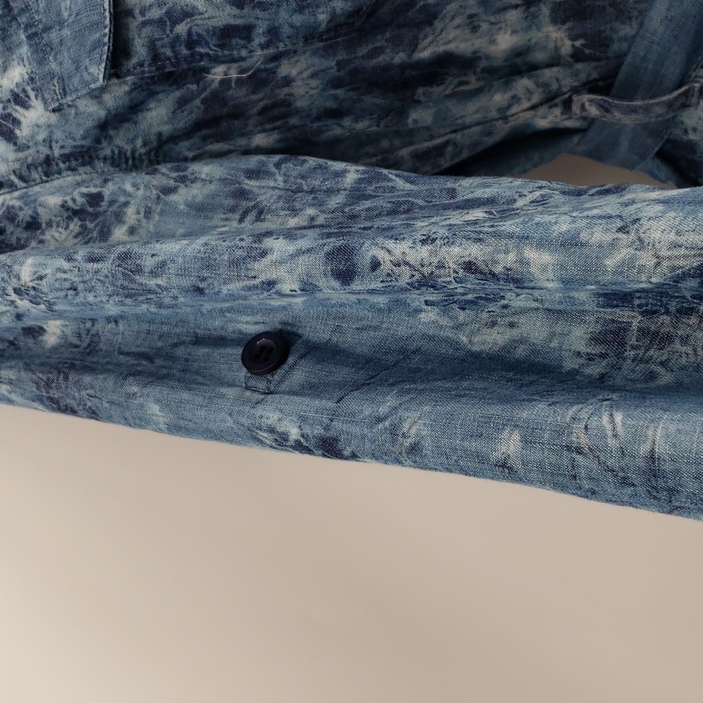3/$30 Bella dahl seamed utility shirt dress in crystal indigo wash nwt - Picture 7 of 12
